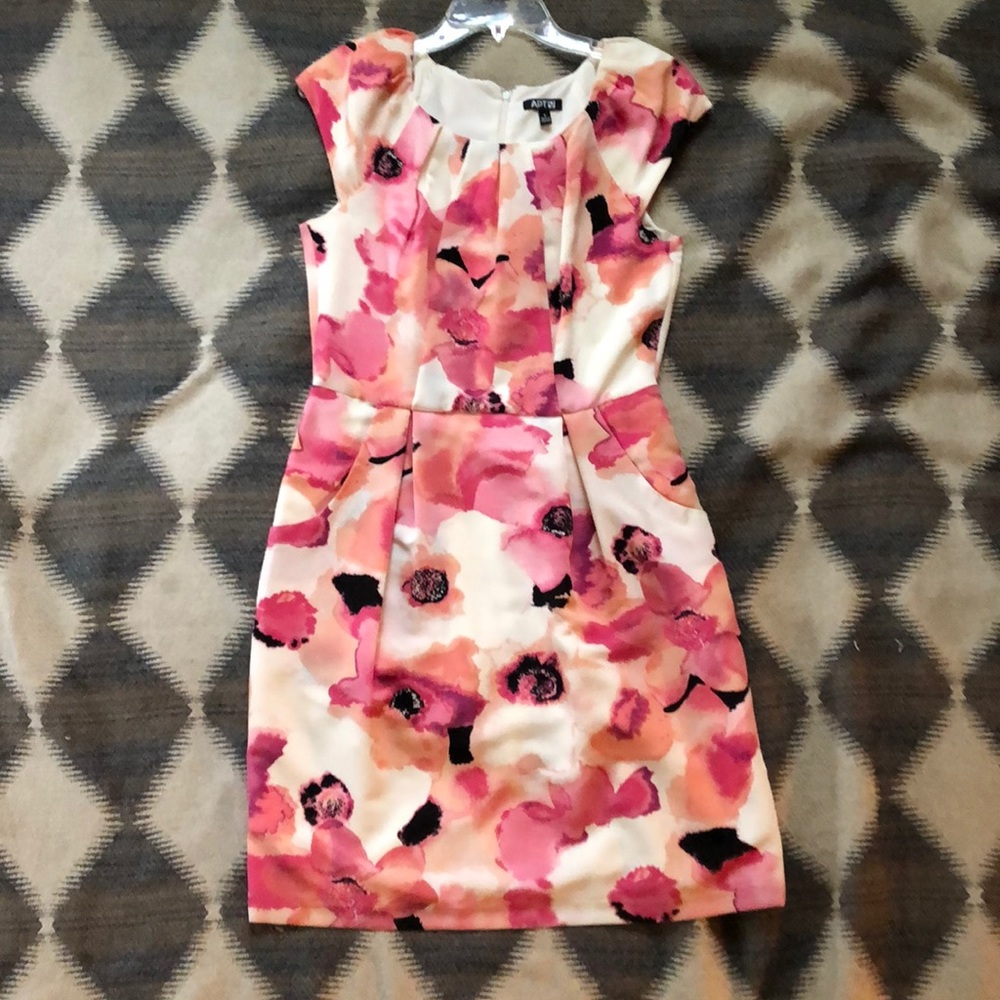 Pink floral dress